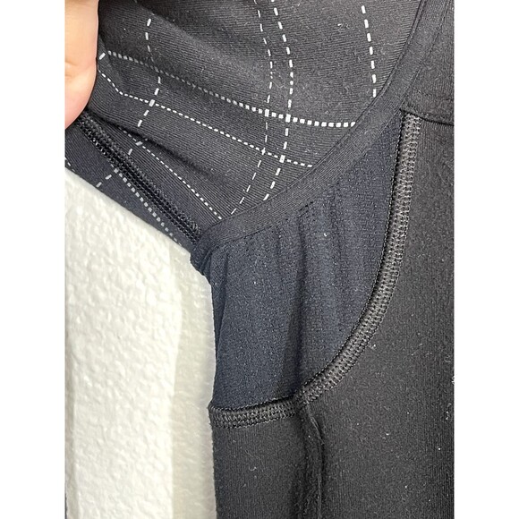 Mens Lululemon Full Zip Black Jacket White Plaid Long Sleeve Size L Athletic Gym - Picture 11 of 14